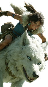 Wolf Rider Girl V5 Vinyl Car Decal Sticker – Waterproof & UV-Resistant 4.8533333333333335"