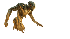 Golden Wheat Robot Vinyl Car Decal Sticker – Waterproof & UV-Resistant 5.4