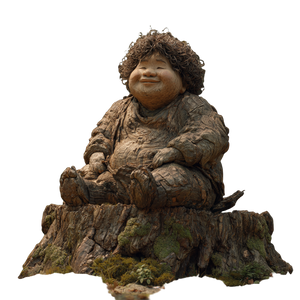 Personified Tree Stump Vinyl Car Decal Sticker – Waterproof & UV-Resistant 3.4133333333333336"
