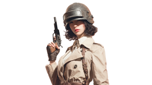 Elegant Pubg Woman Vinyl Car Decal Sticker – Waterproof & UV-Resistant 2.72"
