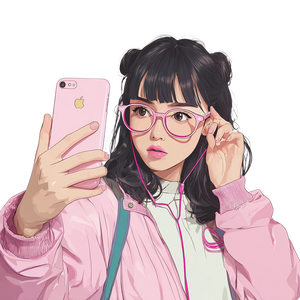 Girl Selfie V2 Vinyl Car Decal Sticker – Waterproof & UV-Resistant 6.826666666666667" Girl Selfie V2 Vinyl Car Decal Sticker – Waterproof & UV-Resistant 6.826666666666667"