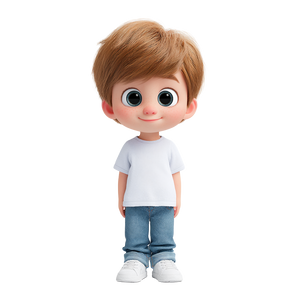 Adorable Cartoon Child Vinyl Car Decal Sticker – Waterproof & UV-Resistant 3.4133333333333336"