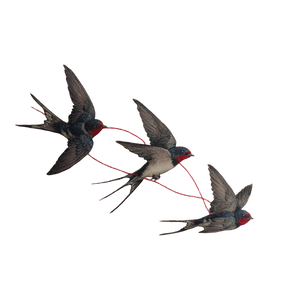 United Swallow Tattoo Vinyl Car Decal Sticker – Waterproof & UV-Resistant 3.4133333333333336"