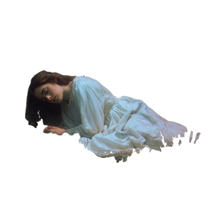 Ghostly Sleeping Woman Vinyl Car Decal Sticker – Waterproof & UV-Resistant 3.4133333333333336"