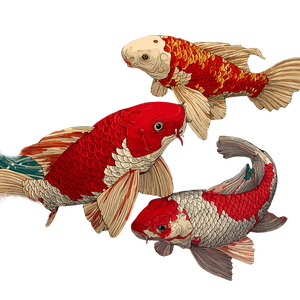 Manga Koi Fish Vinyl Car Decal Sticker – Waterproof & UV-Resistant 3.4133333333333336"
