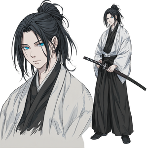 Anime Samurai V7 Vinyl Car Decal Sticker – Waterproof & UV-Resistant 3.4133333333333336"
