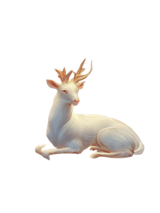 Divine White Deer Vinyl Car Decal Sticker – Waterproof & UV-Resistant 4.1066666666666665"
