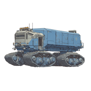 Dieselpunk Transporter Vinyl Car Decal Sticker – Waterproof & UV-Resistant 6.826666666666667"