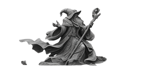 Dnd Wizard Relief Vinyl Car Decal Sticker – Waterproof & UV-Resistant 5.12"