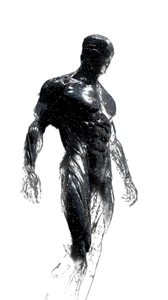 Futuristic Chrome Humanoid Vinyl Car Decal Sticker – Waterproof & UV-Resistant 9.706666666666667"