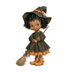 Little Witch Girl V4 Vinyl Car Decal Sticker – Waterproof & UV-Resistant 6.826666666666667"