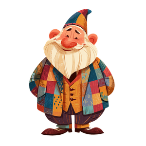 Colorful Gnome Vinyl Car Decal Sticker – Waterproof & UV-Resistant 3.4133333333333336"