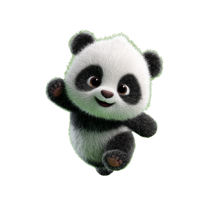 Cute Baby Panda V5 Vinyl Car Decal Sticker – Waterproof & UV-Resistant 3.4133333333333336"