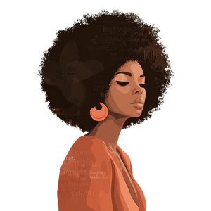 Empowered Afro Woman Vinyl Car Decal Sticker – Waterproof & UV-Resistant 6.826666666666667"