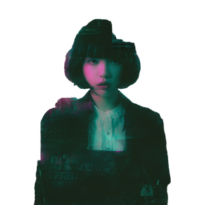 Surreal Gender-Bending Portrait Vinyl Car Decal Sticker – Waterproof & UV-Resistant 6.826666666666667"