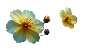 Delicate Yellow Wildflowers Vinyl Car Decal Sticker – Waterproof & UV-Resistant 5.4