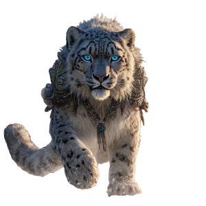 Snow Leopard Titan Vinyl Car Decal Sticker – Waterproof & UV-Resistant 3.4133333333333336"