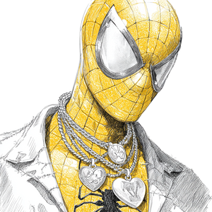 Gritty Spider-Man Sketch Vinyl Car Decal Sticker – Waterproof & UV-Resistant 3.4133333333333336"