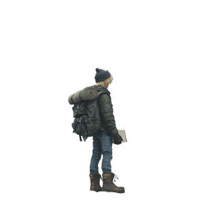 Blonde Teen Adventurer Vinyl Car Decal Sticker – Waterproof & UV-Resistant 3.4133333333333336"