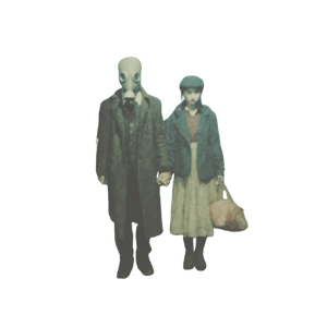 Post-Apocalyptic Couple V2 Vinyl Car Decal Sticker – Waterproof & UV-Resistant 3.4133333333333336"