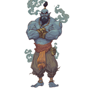 Powerful Genie Vinyl Car Decal Sticker – Waterproof & UV-Resistant 3.4133333333333336"