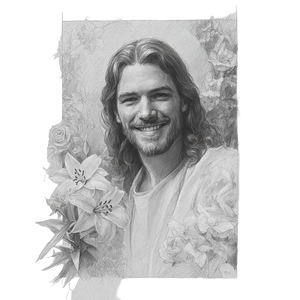 Jesus Sketch V3 Vinyl Car Decal Sticker – Waterproof & UV-Resistant 6.826666666666667"