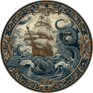 Sailing Ship Battle V2 Vinyl Car Decal Sticker – Waterproof & UV-Resistant 6.826666666666667"
