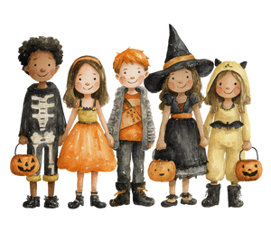 Halloween Children V2 Vinyl Car Decal Sticker – Waterproof & UV-Resistant 3.4133333333333336"