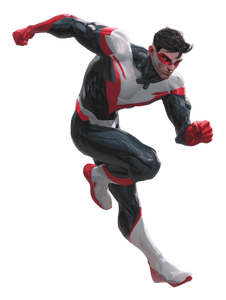 Superhero In Motion Vinyl Car Decal Sticker – Waterproof & UV-Resistant 8.213333333333333"