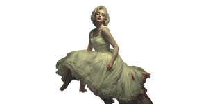 Marilyn Among Zombies Vinyl Car Decal Sticker – Waterproof & UV-Resistant 5.12"
