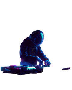 Mysterious Cyberpunk Dj Vinyl Car Decal Sticker – Waterproof & UV-Resistant 8.0"