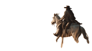 Cowboy On Horseback V7 Vinyl Car Decal Sticker – Waterproof & UV-Resistant 5.4