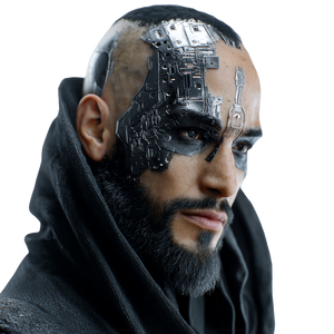 Cyberpunk Disguise Master Vinyl Car Decal Sticker – Waterproof & UV-Resistant 3.4133333333333336"