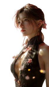 Japanese Woman Portrait V85 Vinyl Car Decal Sticker – Waterproof & UV-Resistant 9.706666666666667"