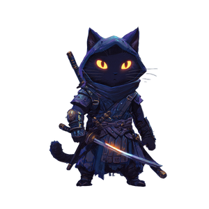 Ninja Cat V15 Vinyl Car Decal Sticker – Waterproof & UV-Resistant 3.4133333333333336"