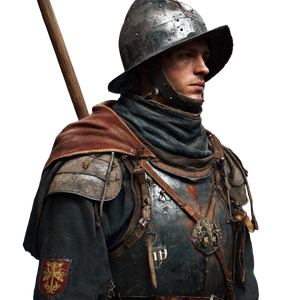 Medieval Guardsman Vinyl Car Decal Sticker – Waterproof & UV-Resistant 3.4133333333333336"
