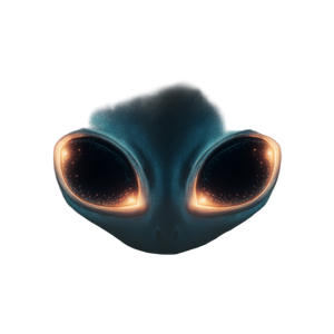 Glowing Alien Eyes Vinyl Car Decal Sticker – Waterproof & UV-Resistant 3.4133333333333336"