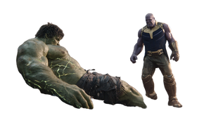 Hulk Vs Thanos V3 Vinyl Car Decal Sticker – Waterproof & UV-Resistant 2.72"