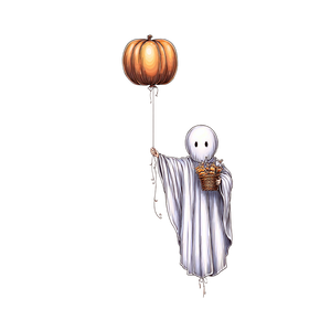 Cute Ghost Pumpkin V8 Vinyl Car Decal Sticker – Waterproof & UV-Resistant 6.826666666666667"