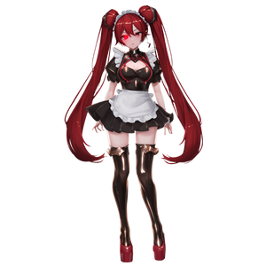 Demon Maid Vinyl Car Decal Sticker – Waterproof & UV-Resistant 3.4133333333333336"