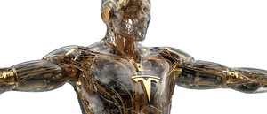 Glass Humanoid Robot V2 Vinyl Car Decal Sticker – Waterproof & UV-Resistant 2.