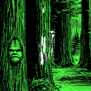 Bigfoot Pixel Art Vinyl Car Decal Sticker – Waterproof & UV-Resistant 6.826666666666667"