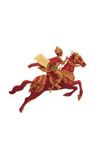 Burmese Horse Rider Vinyl Car Decal Sticker – Waterproof & UV-Resistant 4.373333333333333"