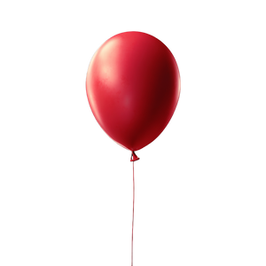 Red Balloon V6 Vinyl Car Decal Sticker – Waterproof & UV-Resistant 3.4133333333333336"