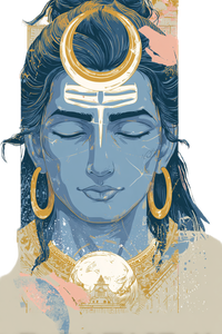 Vintage Shiva Illustration Vinyl Car Decal Sticker – Waterproof & UV-Resistant 4.4