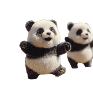 Dancing Panda V2 Vinyl Car Decal Sticker – Waterproof & UV-Resistant 6.826666666666667"