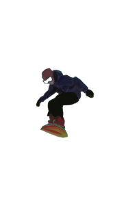Dynamic Snowboarder Vinyl Car Decal Sticker – Waterproof & UV-Resistant 9.706666666666667"