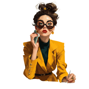 Stylish Busy Woman Vinyl Car Decal Sticker – Waterproof & UV-Resistant 3.4133333333333336"