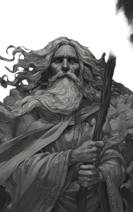 Ancient Sage Portrait Vinyl Car Decal Sticker – Waterproof & UV-Resistant 9.17333333333333