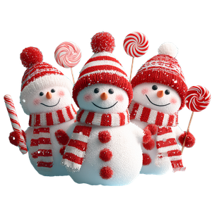 Happy Snowmen Vinyl Car Decal Sticker – Waterproof & UV-Resistant 3.4133333333333336"